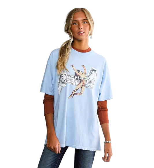 Led Zeppelin Swan Song Band T-Shirt (X-Large)