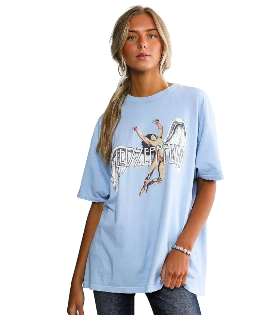 Led Zeppelin Swan Song Band T-Shirt (X-Large)