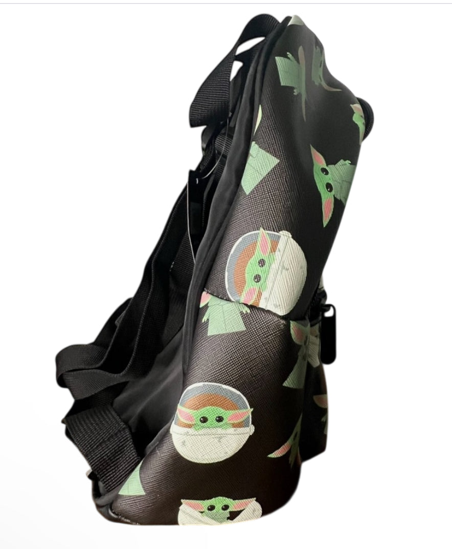 Bioworld Star Wars: The Mandalorian mini backpack all-over print of Grogu (Baby Yoda)