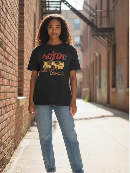 AC/DC "Let There Be Rock" Vintage Style t-shirt (Medium)