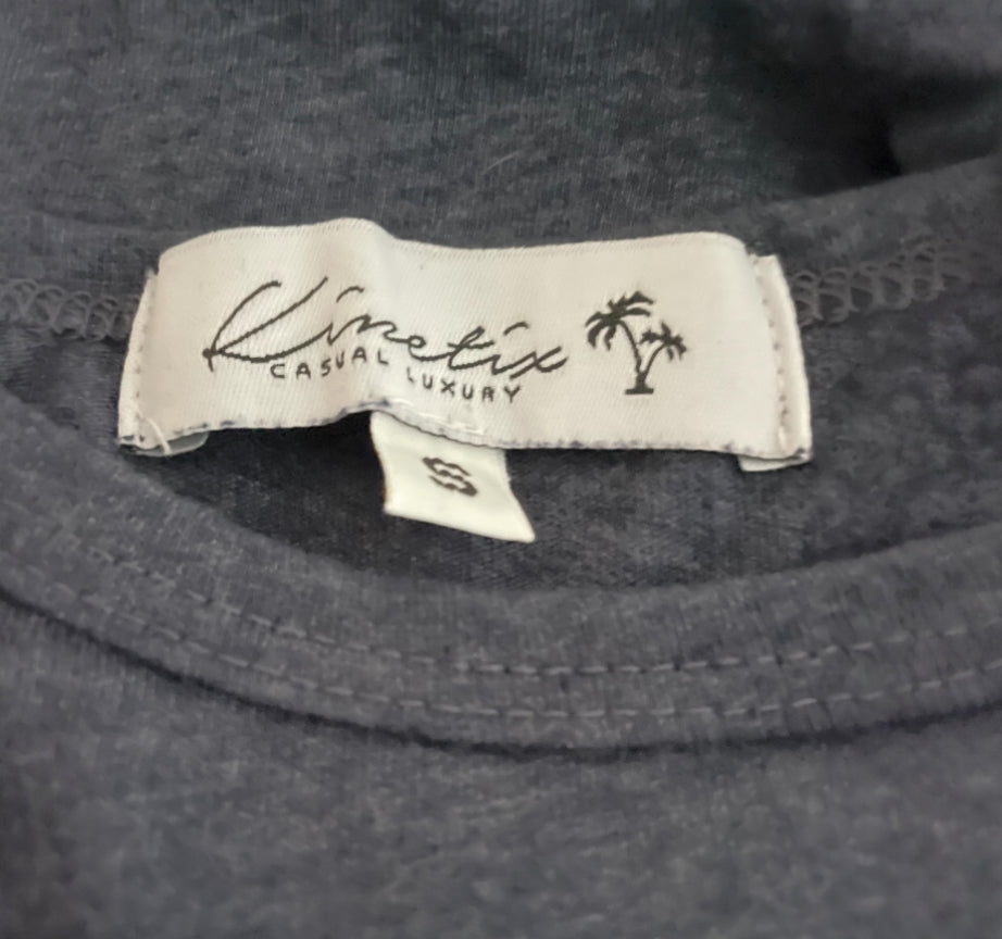 Kinetix Navy Heather Long Sleeve Tee (Small)