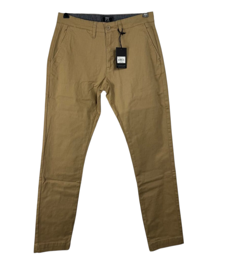 PX Premium Xpress Tan Straight Fit Chinos (30x34)