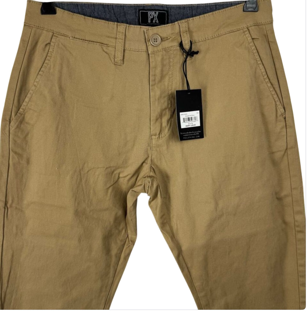 PX Premium Xpress Tan Straight Fit Chinos (30x34)