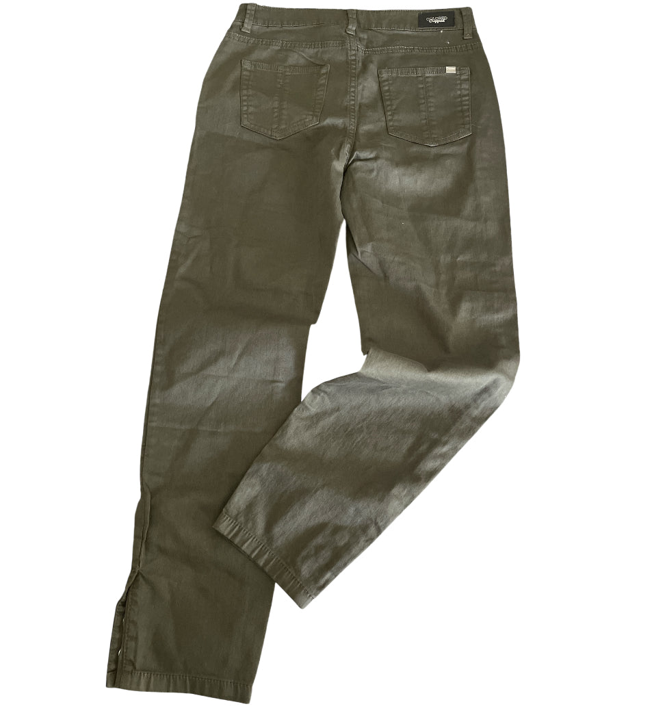 Piazza Italia Olive Green Chinos (6)