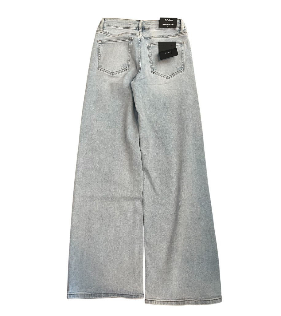 ONESO Wide Leg Jeans High Waisted Stretchy Baggy Jean (28)