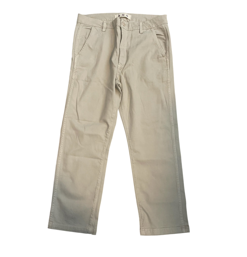Amo Light Khaki Chino Trousers (30)