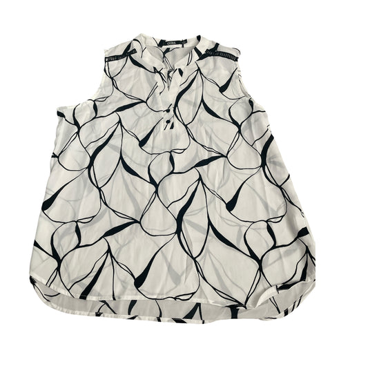 CURE Black & Cream Sleeveless Top (X-Large)