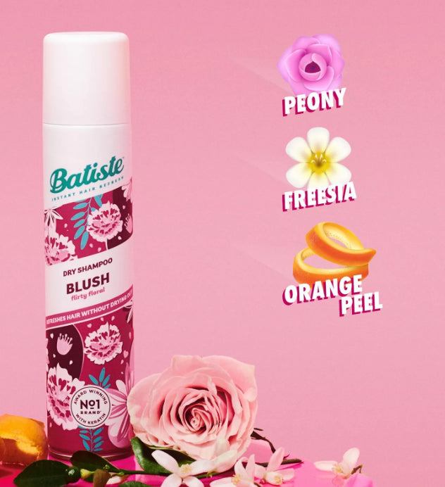 Batiste Dry Shampoo in the Rose Gold scent.