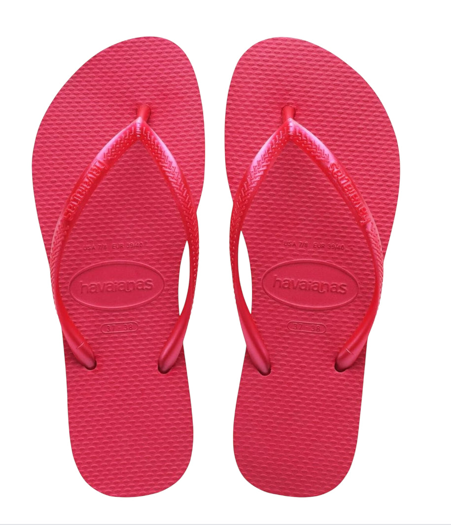 Havaianas Hot Pink Slim Flip Flops