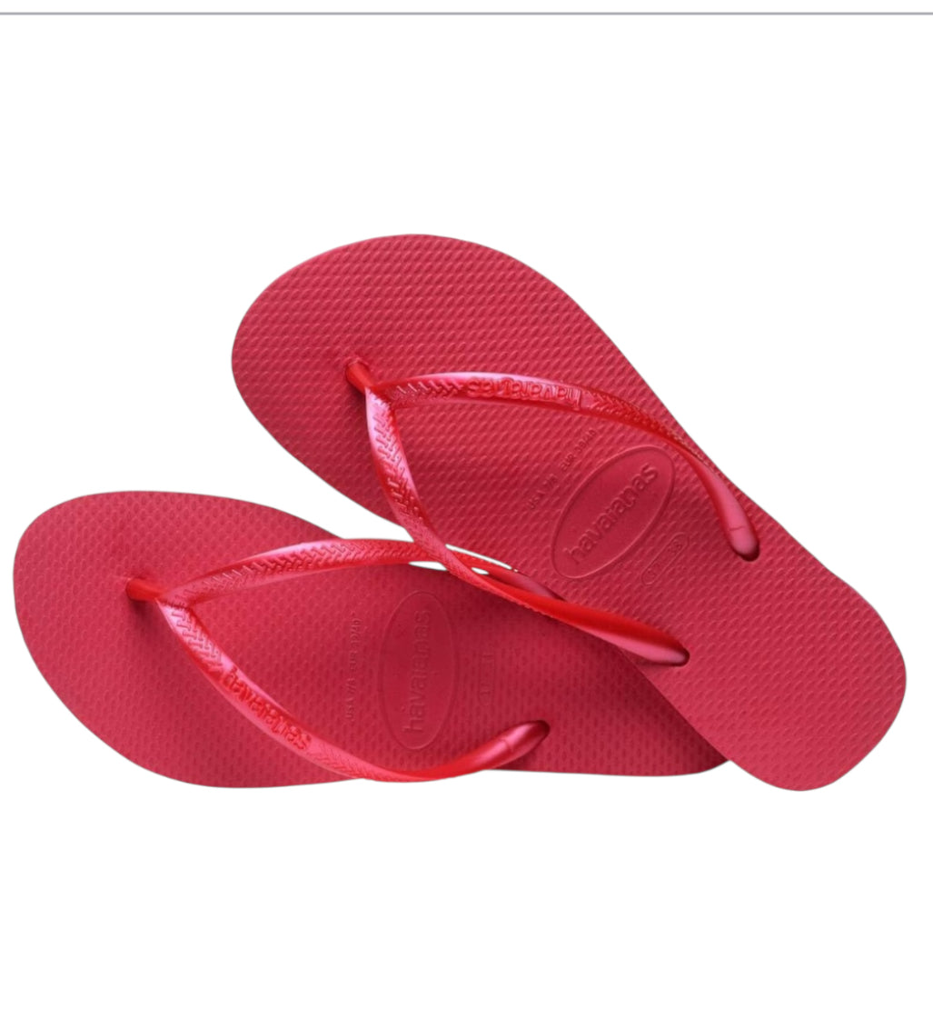 Havaianas Hot Pink Slim Flip Flops