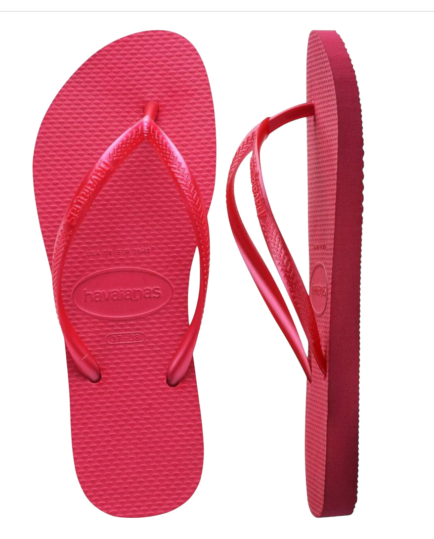 Havaianas Hot Pink Slim Flip Flops