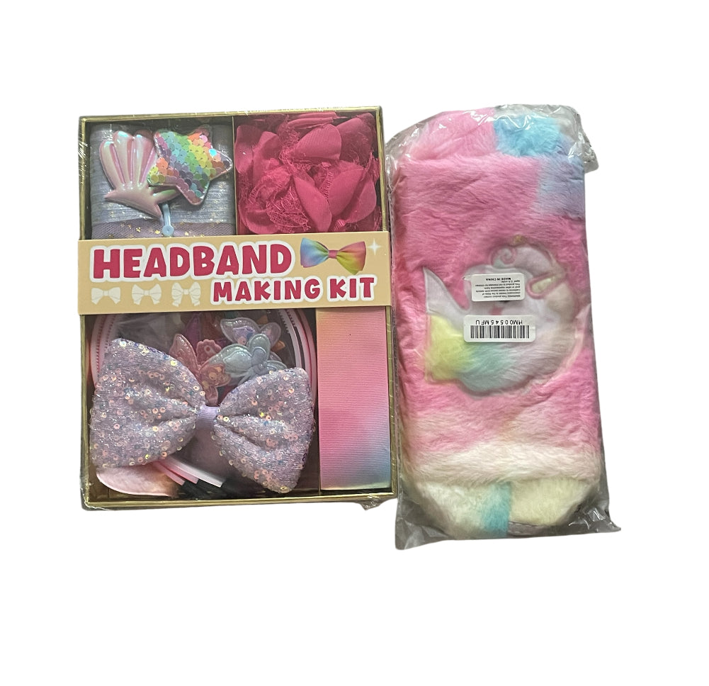 Headband Making Kit + Unicorn Pouch