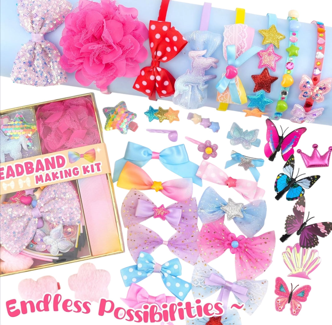 Headband Making Kit + Unicorn Pouch