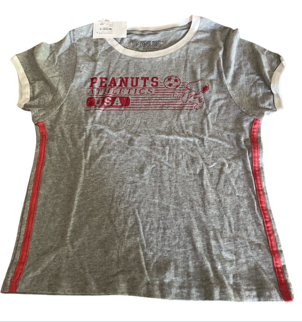 Peanuts Athletics Crew Neck Tee