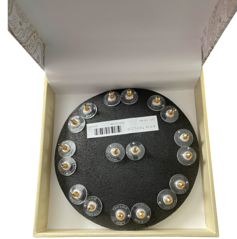 Ann Taylor Jewelry | Enamel Stud Earring Set Gold
