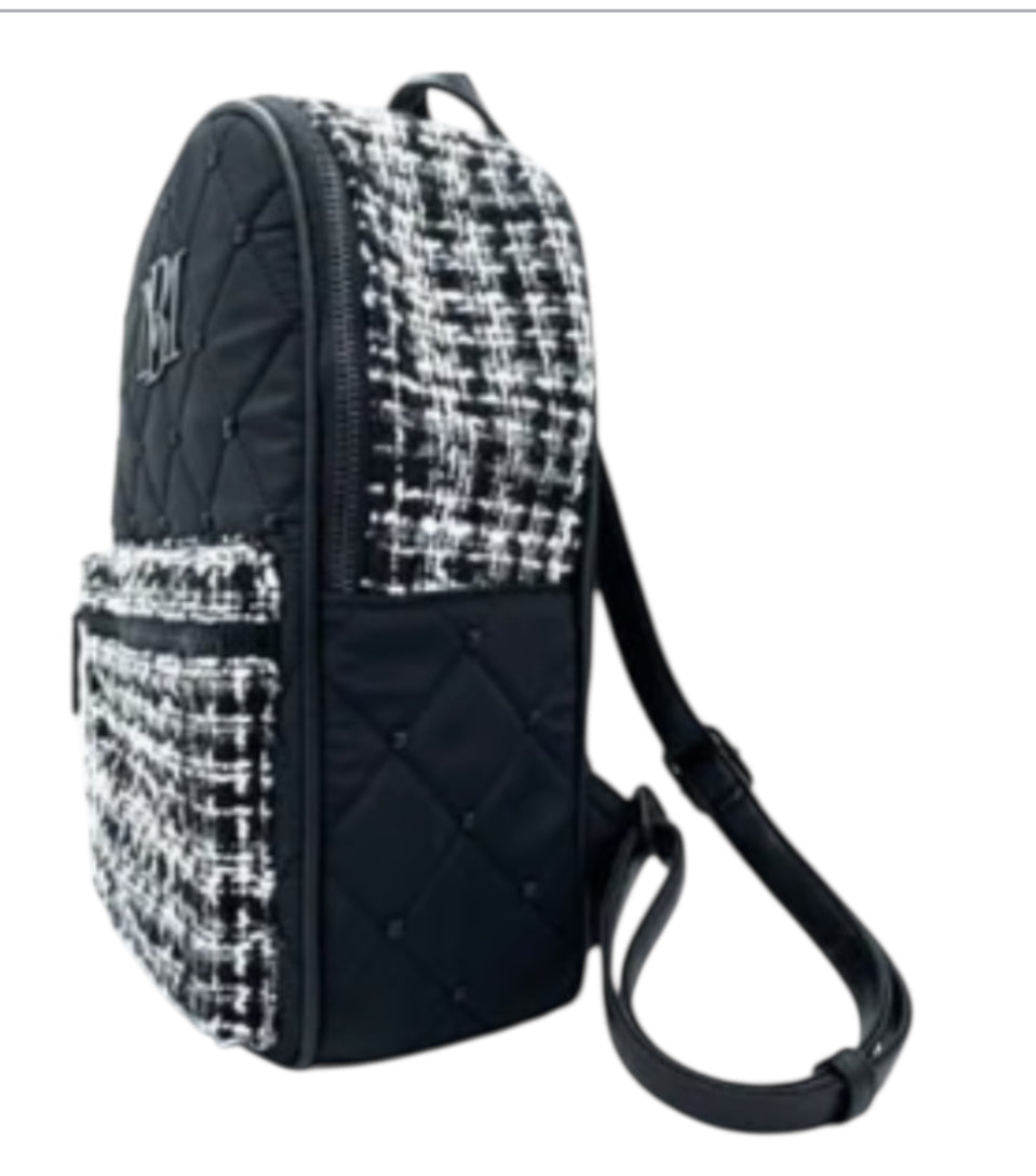 BADGLEY MISCHKA Big Diamond Quilted Nylon Backpack