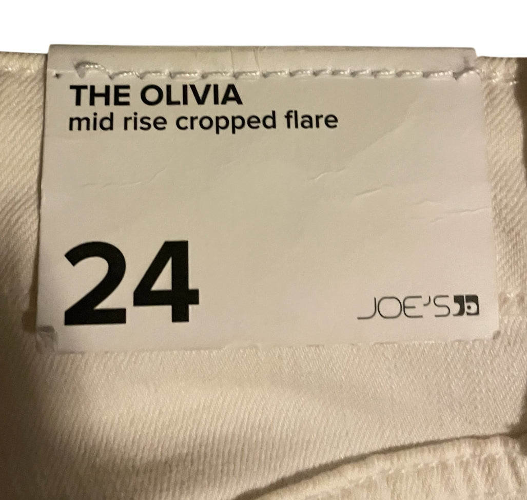 Joe's Jeans "The Olivia" cropped flare cut jeans (24)