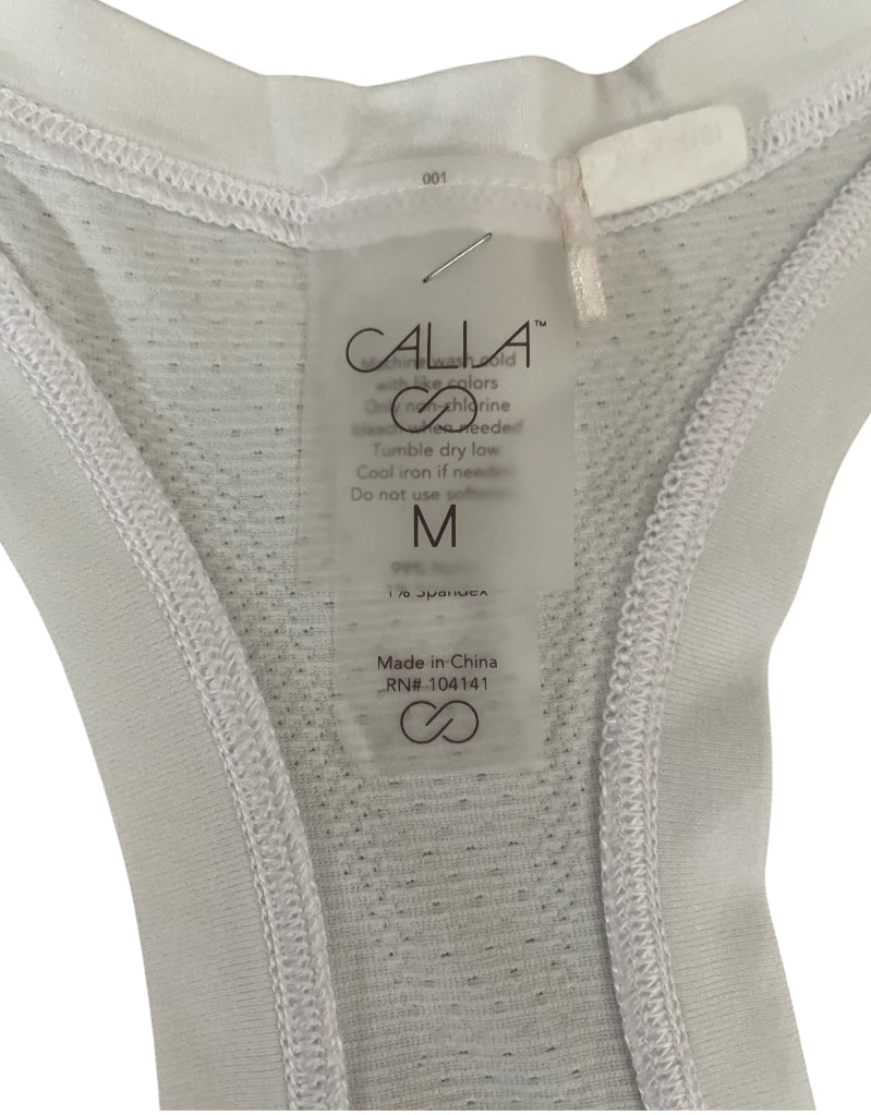 Calia White Racerback Tank (Medium)