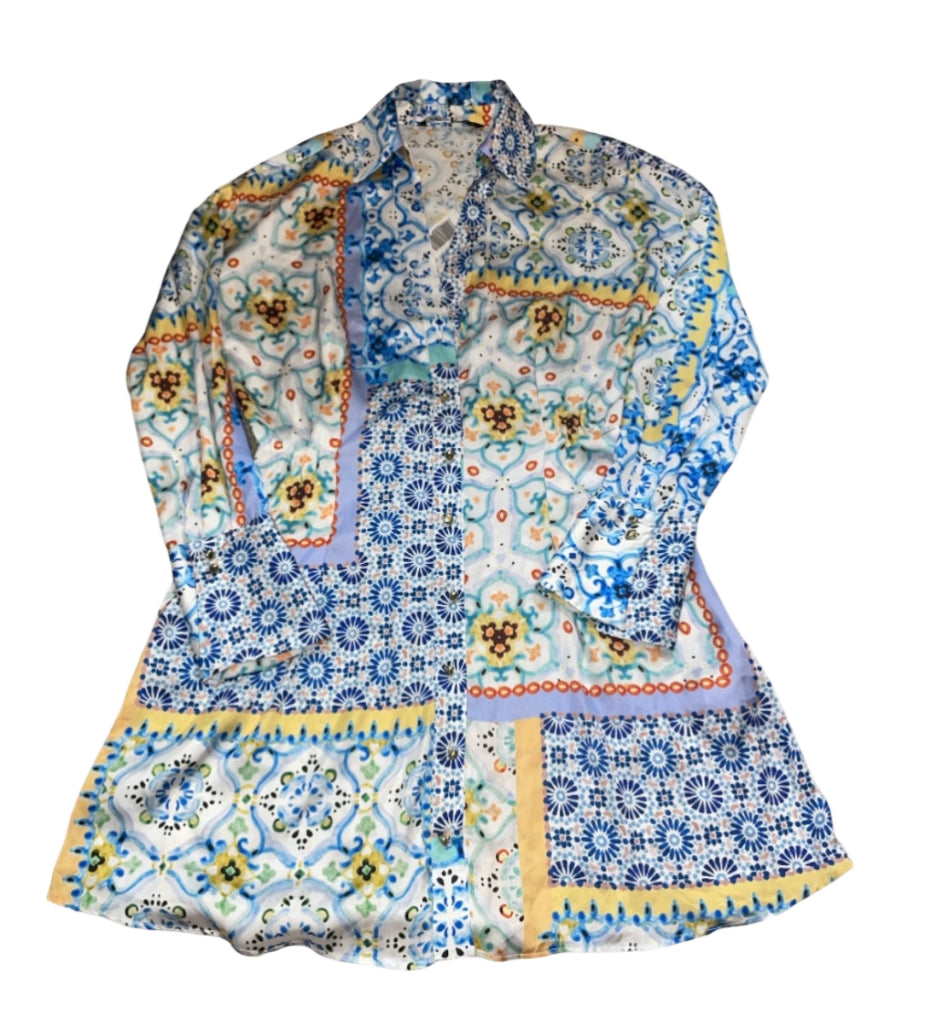 Zara Patchwork Mini Dress (Small)