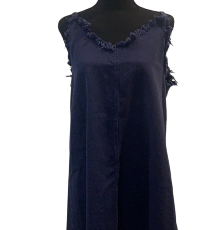 Sadie & Sage Woven Navy Dress (Small)