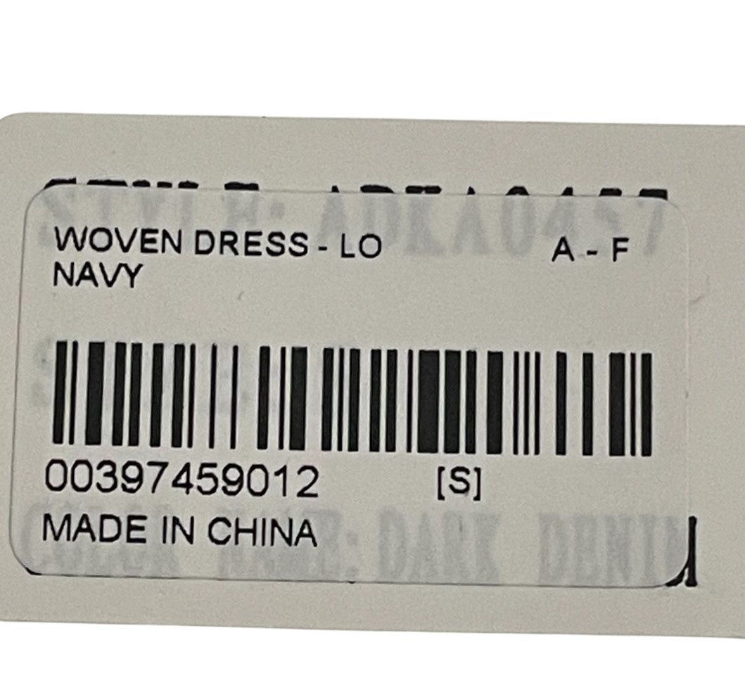 Sadie & Sage Woven Navy Dress (Small)