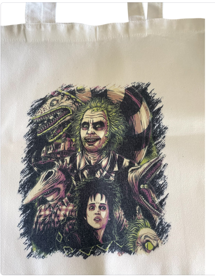 Beetlejuice Tribute Cotton Totebag