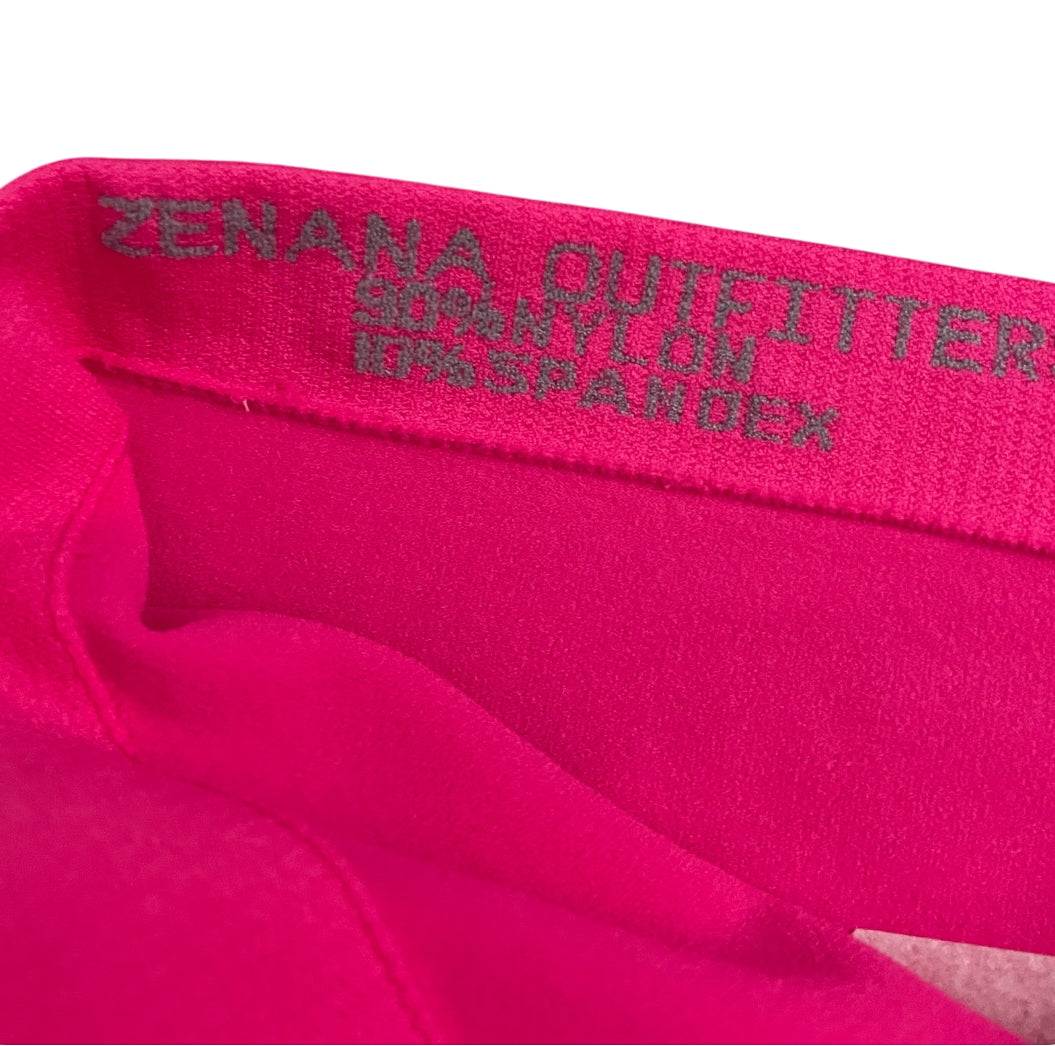 Zenana Seamless Strapless 7" Pink Bandeau Tube Top w/No Pad