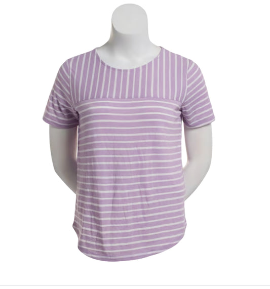 Hasting & Smith Short Sleeve Textured Stripe Tee (X-Large)