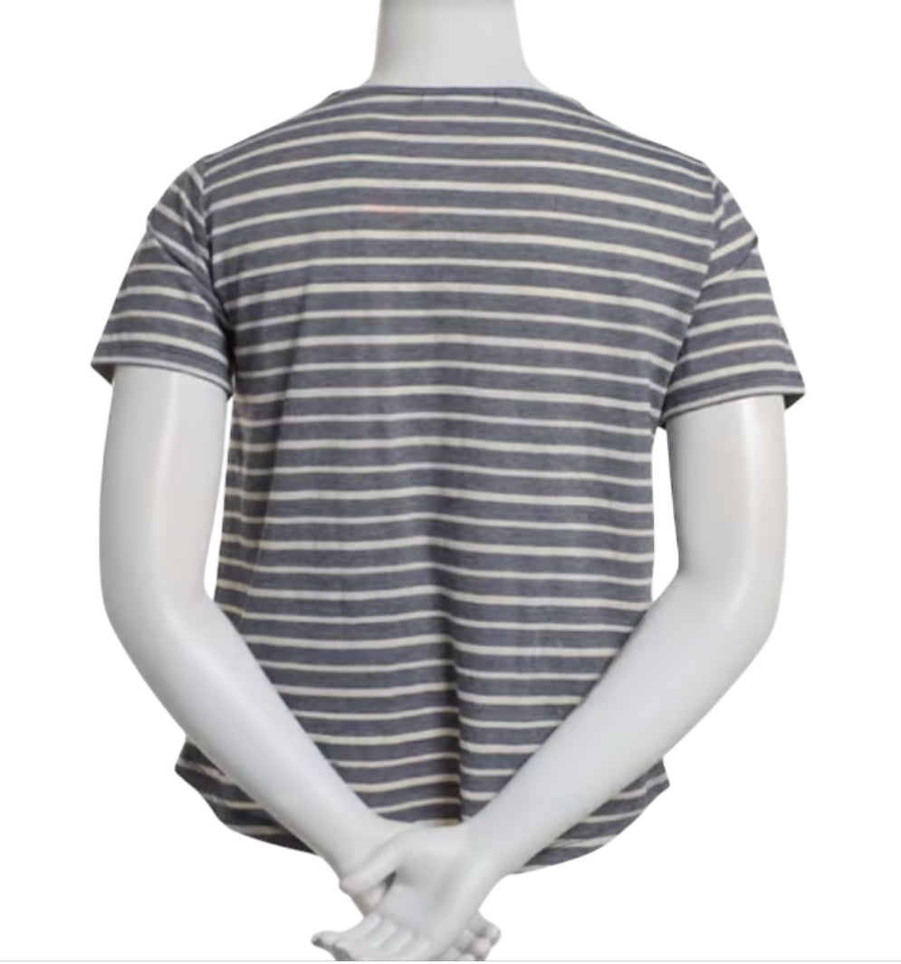 Hasting & Smith Short Sleeve Textured Stripe Tee (X-Large)