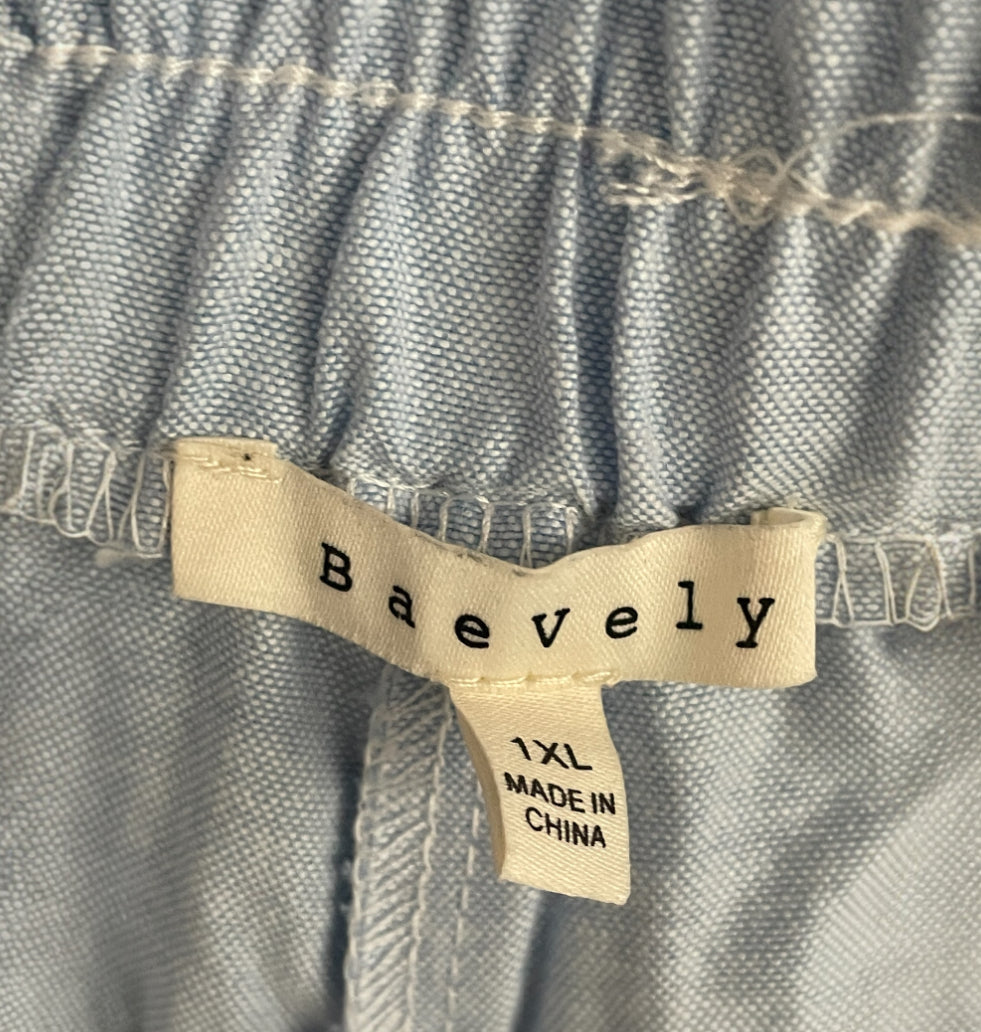 Baevely Chambray Lightweight Shorts (1x)