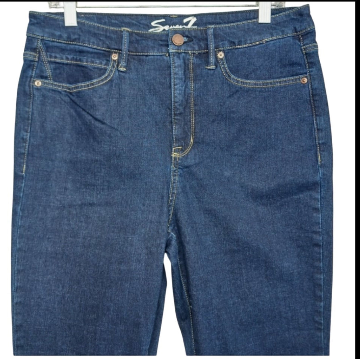 Seven7 Jeans Blue Argon High Rise Skinny Jeans (12)