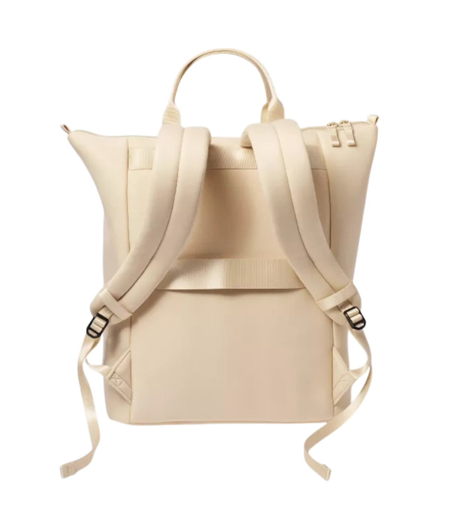 All in Motion Faux Neoprene Tote Backpack in Cream