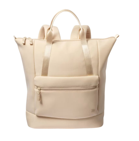 All in Motion Faux Neoprene Tote Backpack in Cream