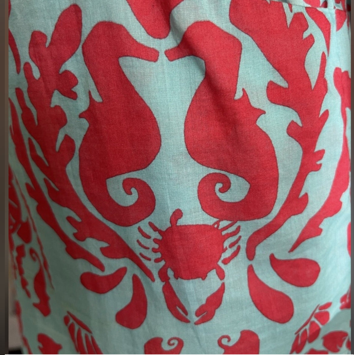 Lilly Pulitzer Shirt Dress Seahorse Coral (Small)