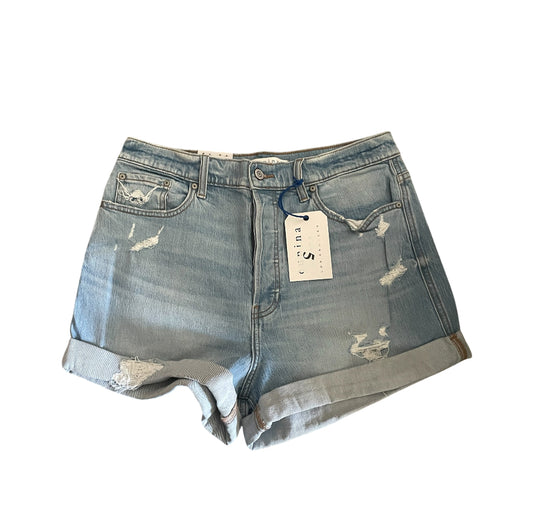 Eunina Olivia Ultra High Rise Mom Denim Shorts (large)