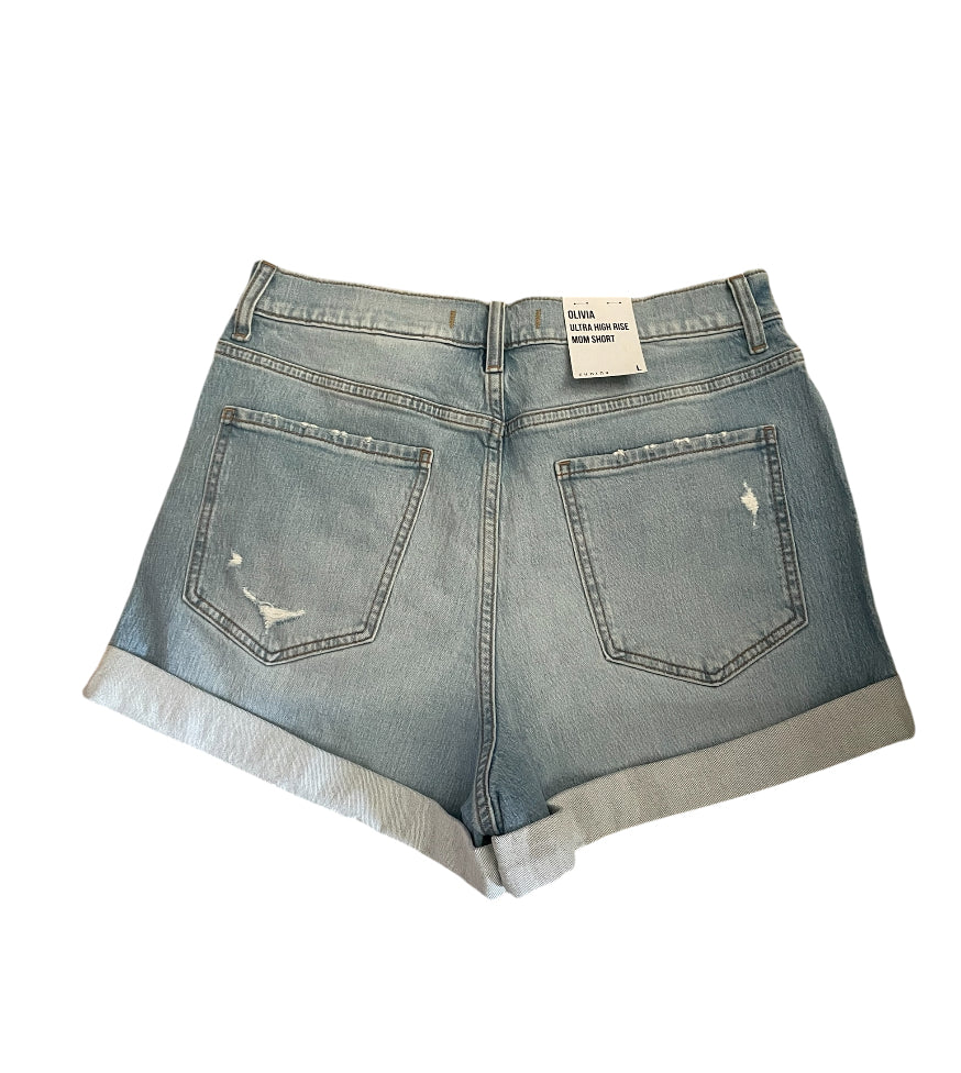 Eunina Olivia Ultra High Rise Mom Denim Shorts (large)