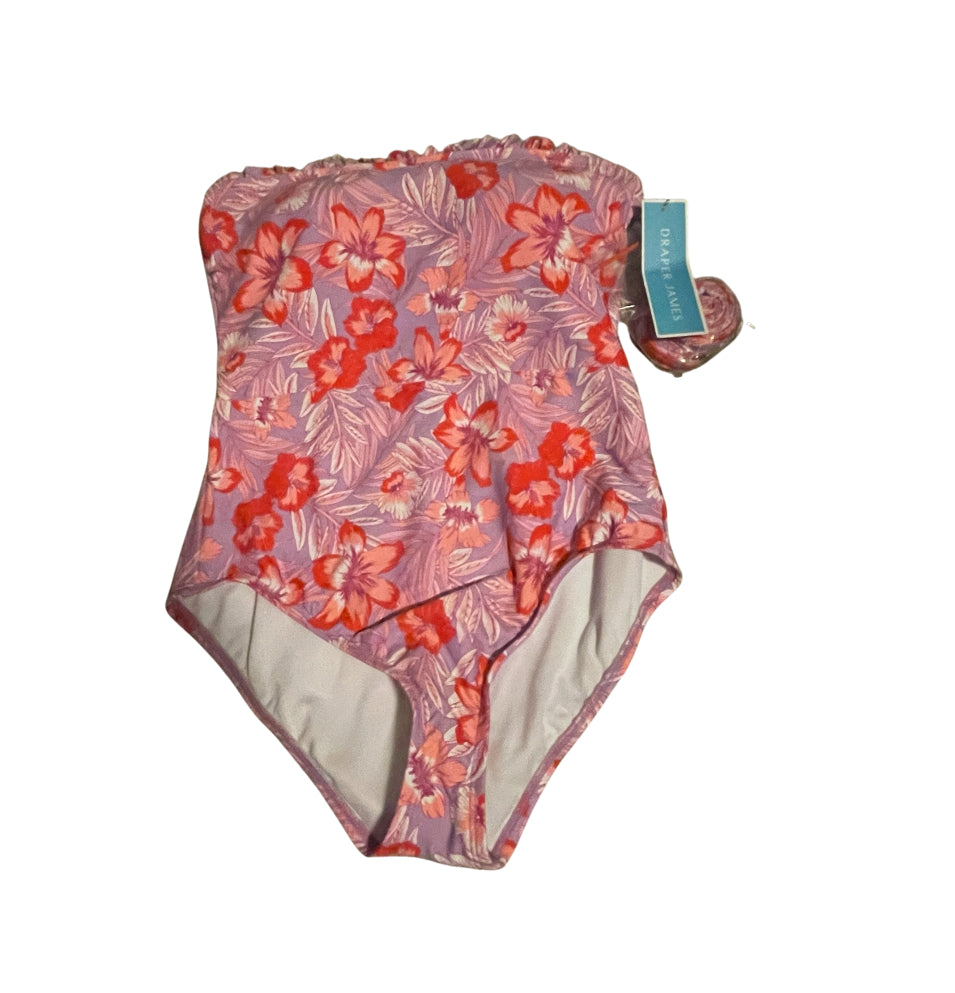 Draper James Floral Print One-Piece Swimsuit (Small)
