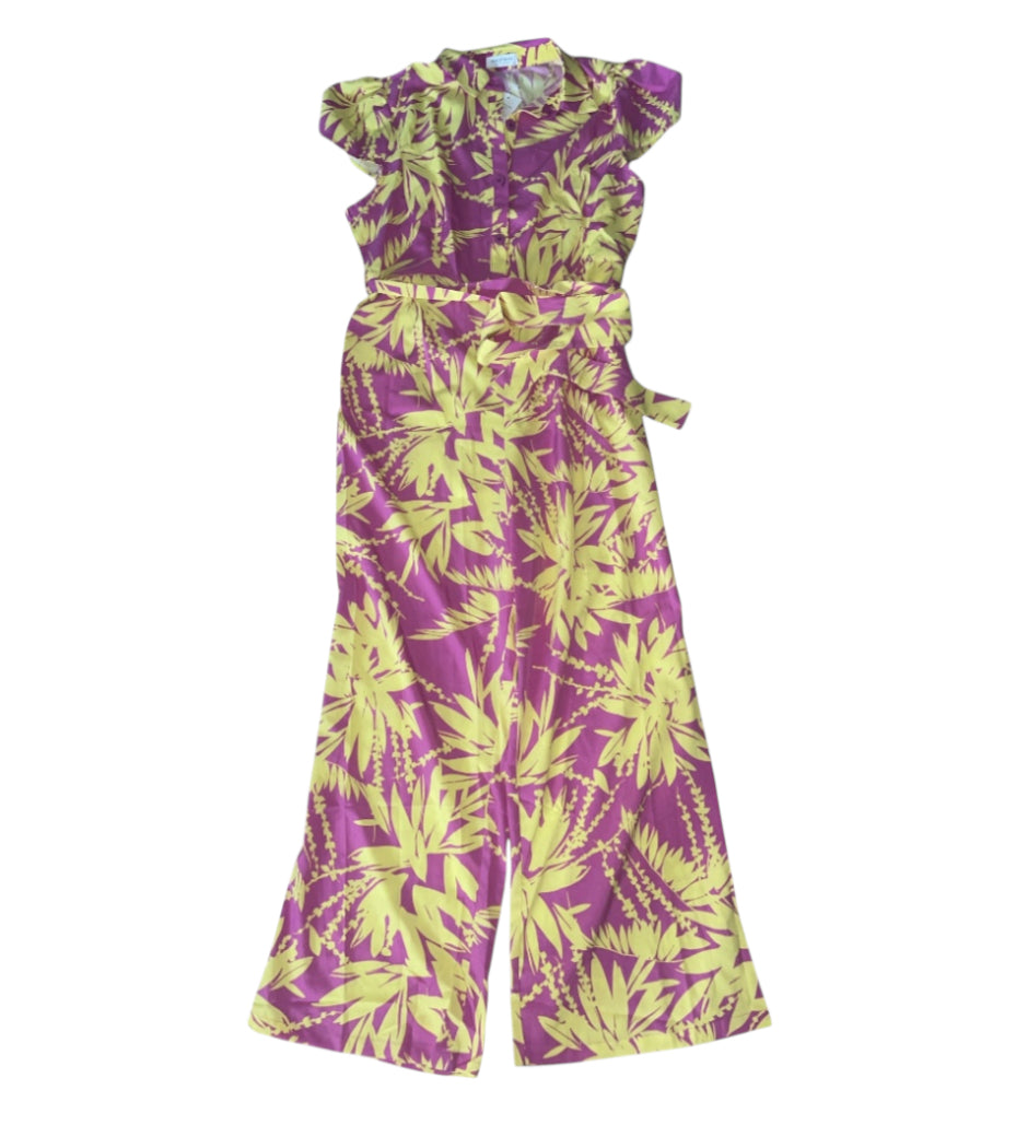 Soul of Curves Tropical Print Jumpsuit
