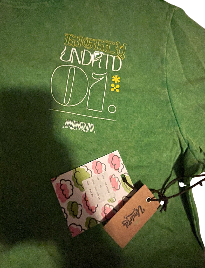 UNDRTD Clique True Leaders green t-shirt (XL)