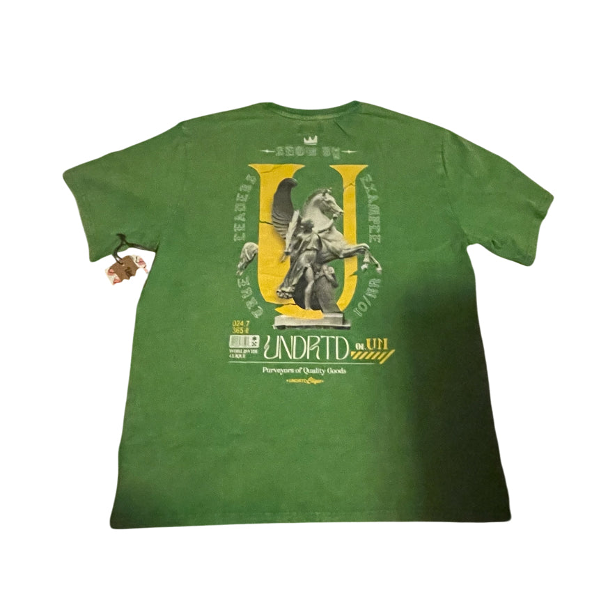 UNDRTD Clique True Leaders green t-shirt (XL)