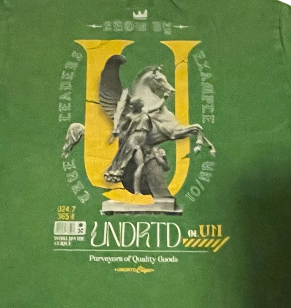 UNDRTD Clique True Leaders green t-shirt (XL)