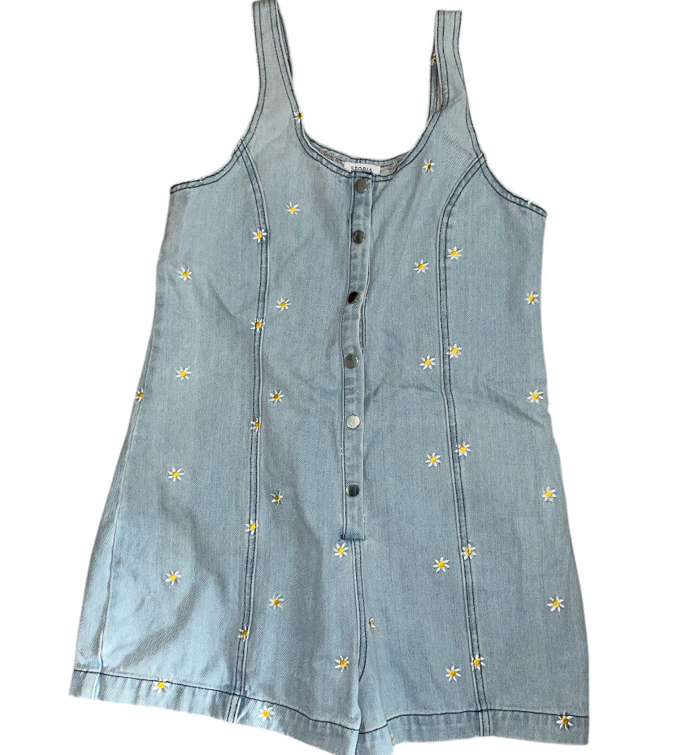 Storia Daisy Denim Romper (Large)