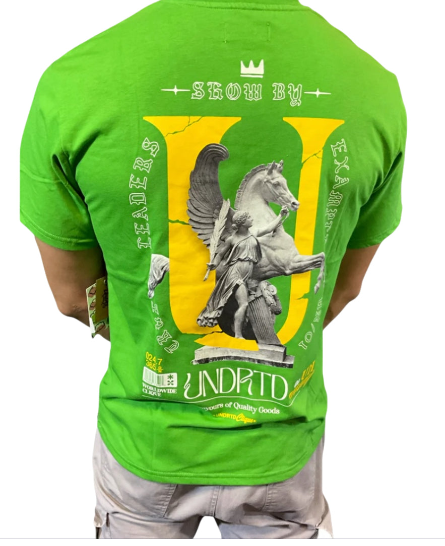 UNDRTD Clique True Leaders green t-shirt (XL)