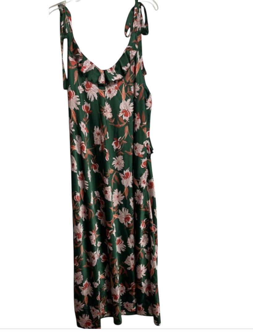 Baevely Green Floral Dress (2x)
