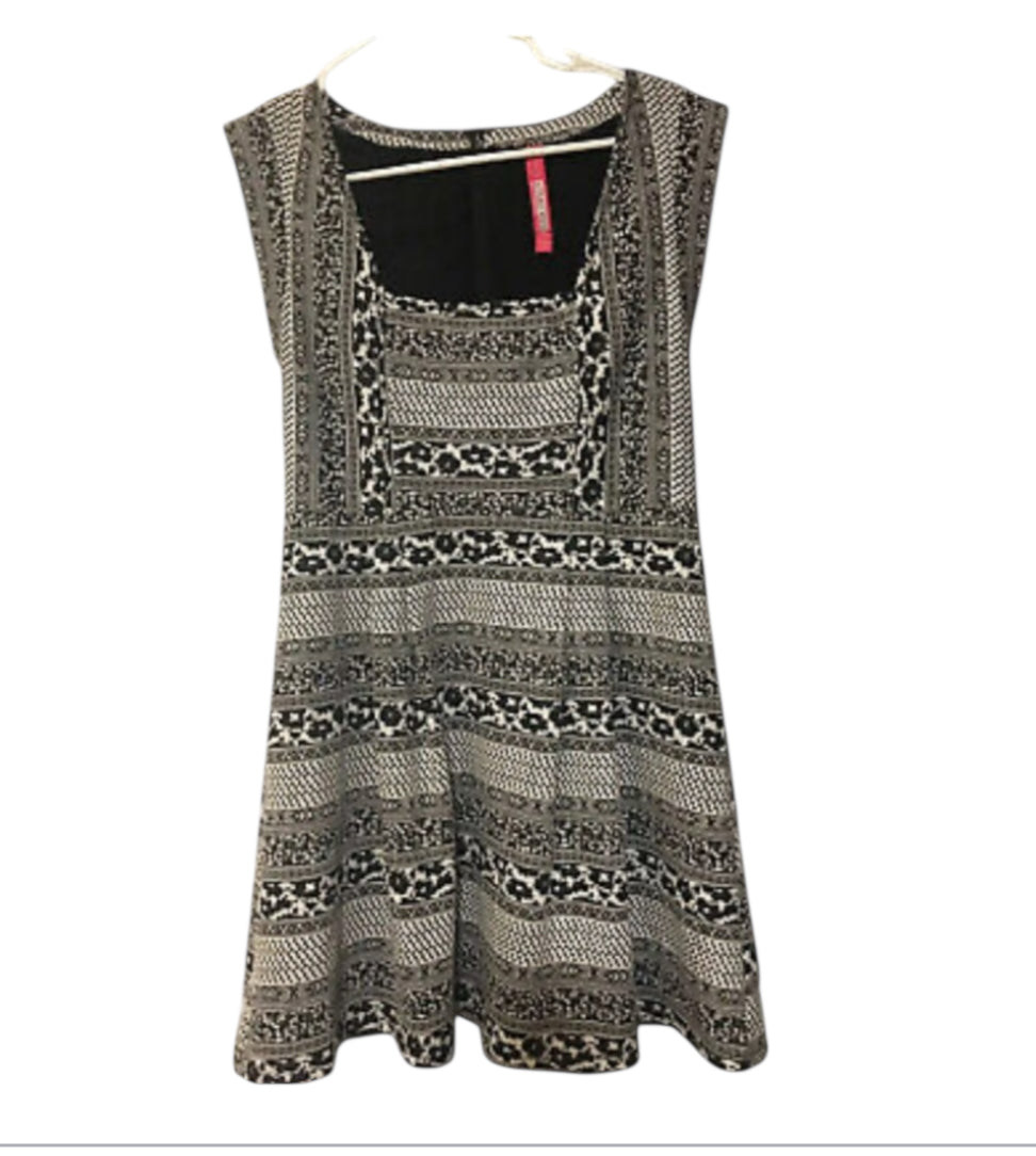 Anthropologie Plenty By Tracy Reese Fit Flare Dress Black White (X-Small)