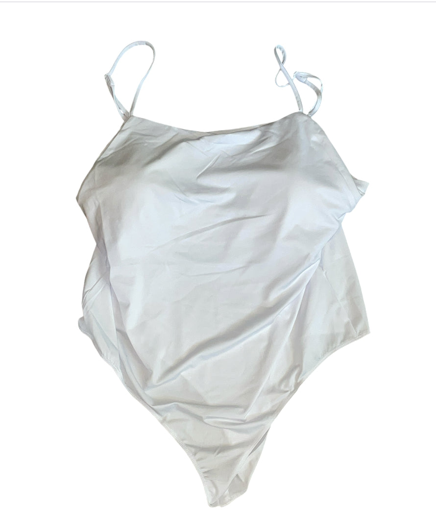 Heyson White Sleeveless Bodysuit (2x)