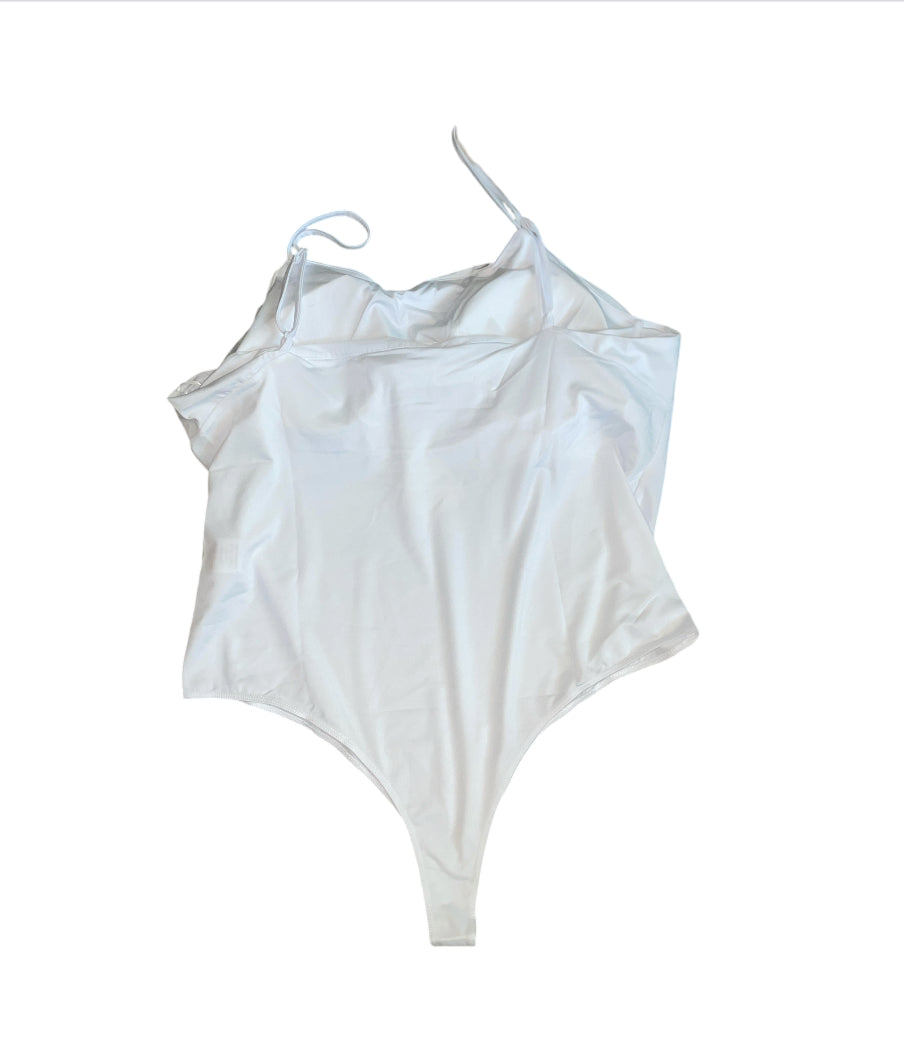 Heyson White Sleeveless Bodysuit (1x)