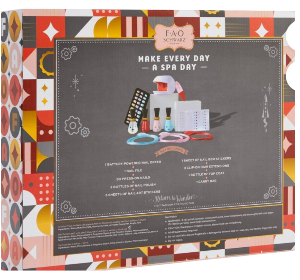 FAO Schwarz Pampered Play Day Spa Beauty Set