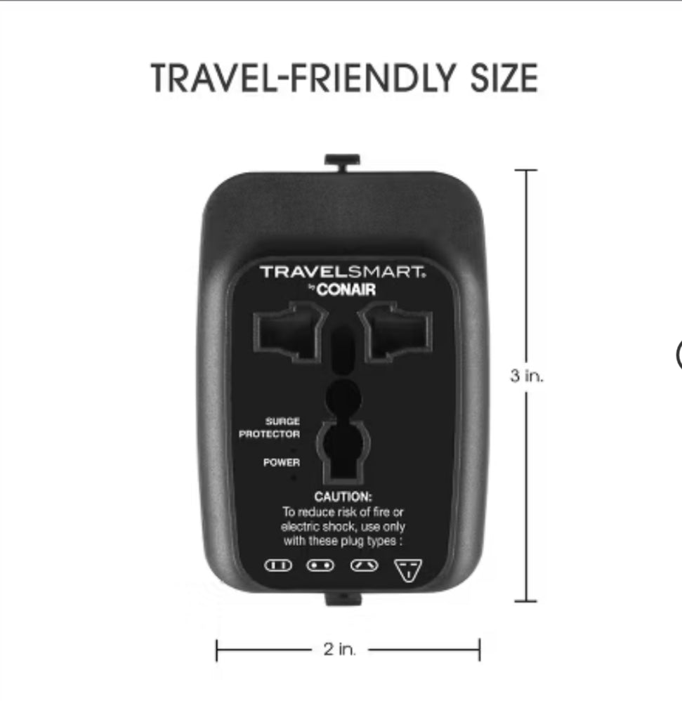 Travel Smart All-in-One Adapter with USB