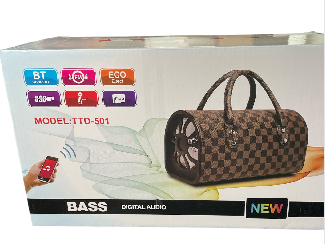 Portable Karaoke Bluetooth Purse Speaker